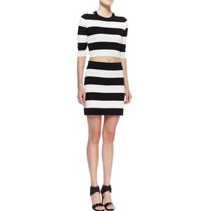 Theory Prosecco Holeen S Striped Skirt